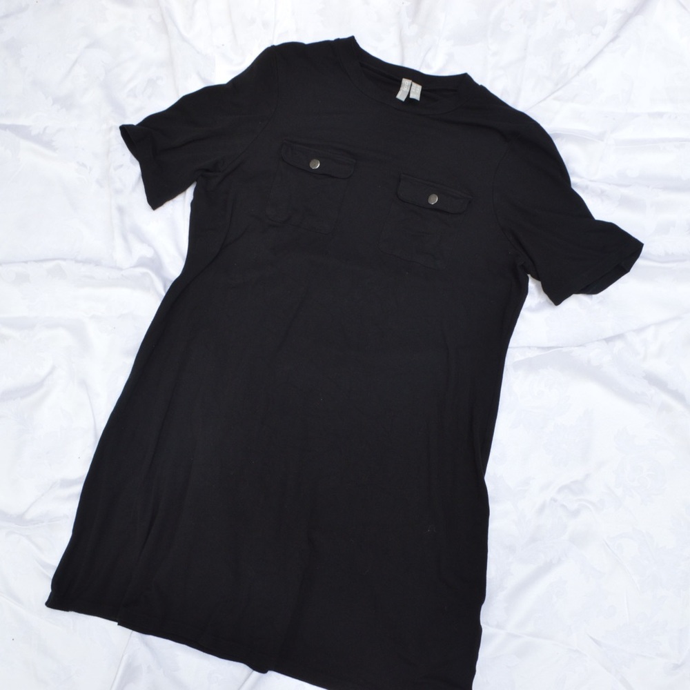 ASOS black T-shirt dress